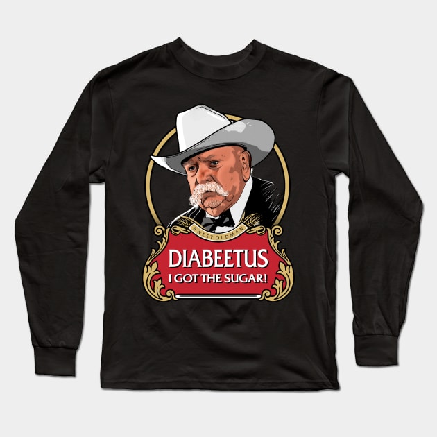 Oldman Cowboy Long Sleeve T-Shirt by KLASYUS CLAY